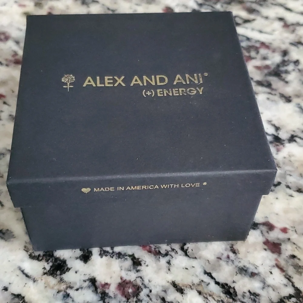 Alex and Ani Tigris Beaded bracelet with charms and Box